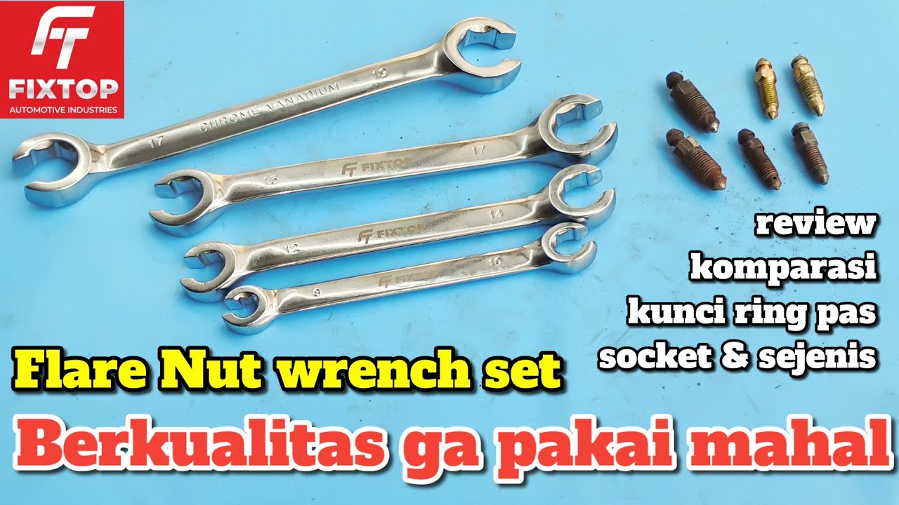 🔧Fixtop kunci nepel set review untuk  jalur hidrolik