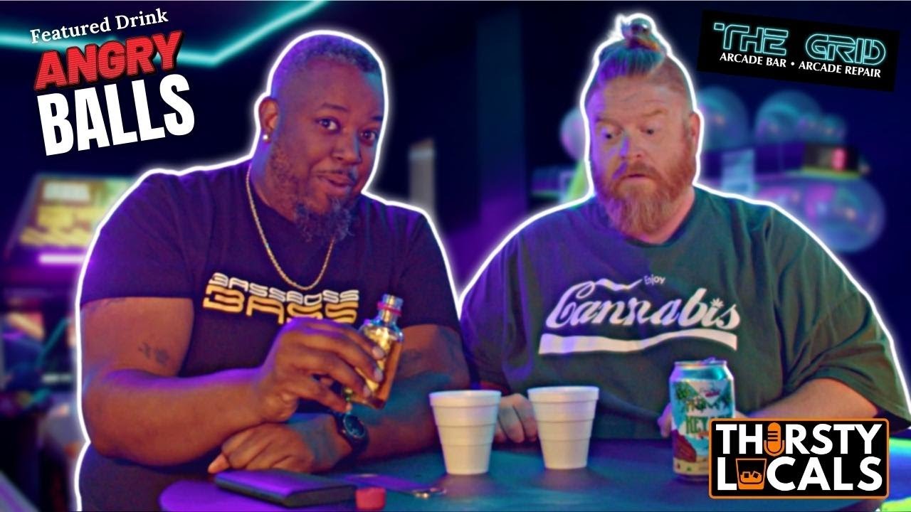 OFF THE GRID with ANGRY BALLS Cocktails at The Grid Arcade in Pensacola!!