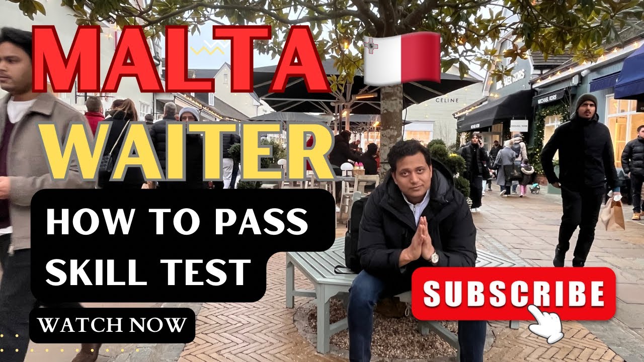 How To Pass Waiter Malta 🇲🇹 Skill Test in Easy Way Part-4 ! #maltajobs #hotelmanagement #skilltest