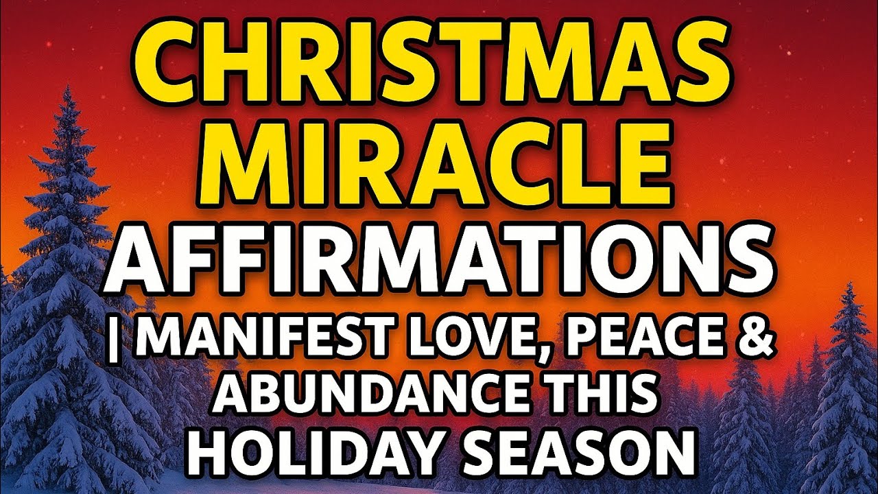 Christmas Miracle Affirmations 🎄 | Manifest LOVE, PEACE & ABUNDANCE This Holiday Season. #christmas