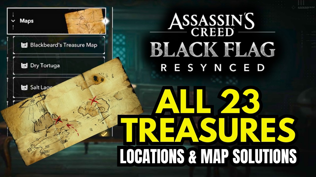 All 23 Treasure Map Solutions | Assassin's Creed Black Flag Resynced