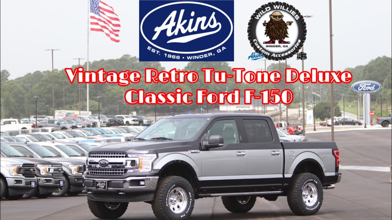 Ford F150 Vintage Retro Tu-Tone Deluxe Classic Edition 2020 Akins Wild Willies