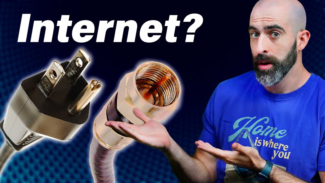 Hardwired home internet WITHOUT RUNNING WIRES