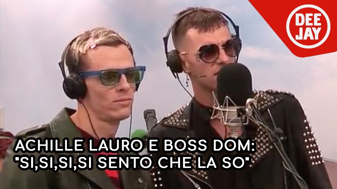 Achille Lauro e Boss Dom ospiti a Pinocchio