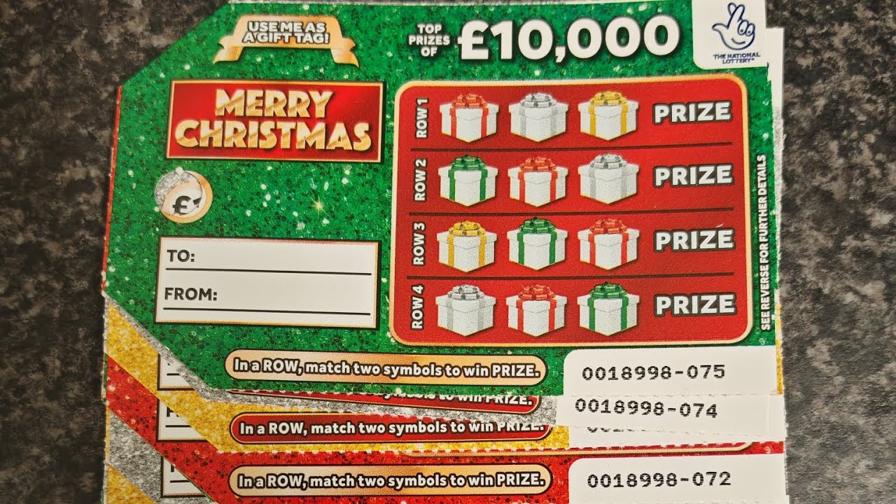 New merry Christmas scratch cards £20 in play