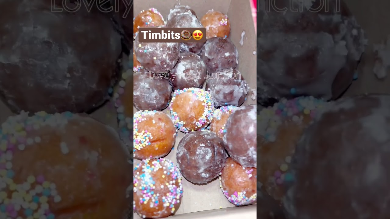 20 Timbits🍩😍#shorts #timbits #timhortons #canada #india #indianstreetfood #viral #trending