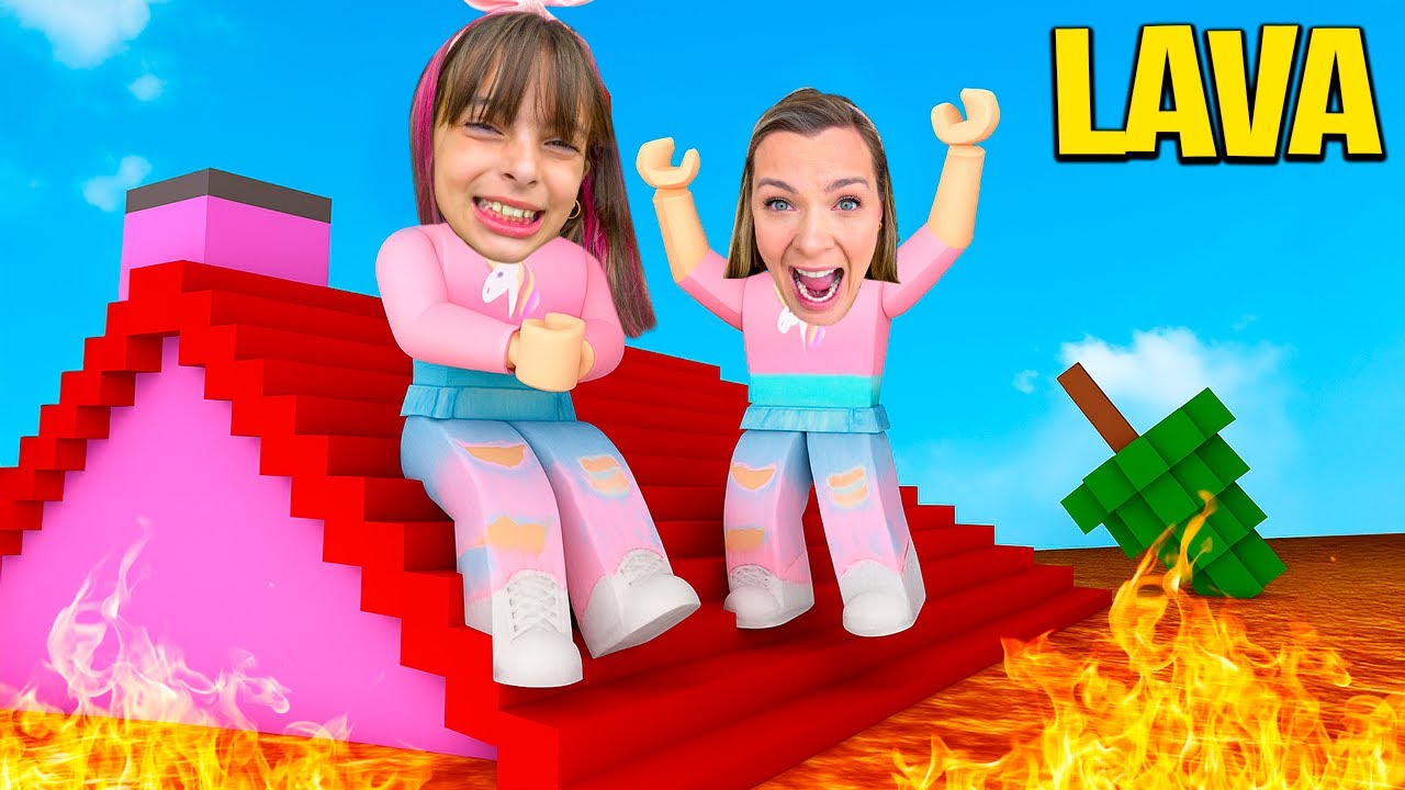 FUGA DA TSUNAMI DE LAVA NO ROBLOX! 😱🔥