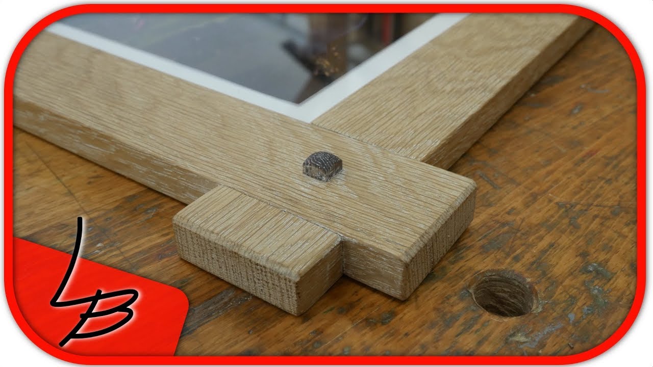 Bilderrahmen mit traditionellen Verbindungen aus Eiche |   Lets Bastel