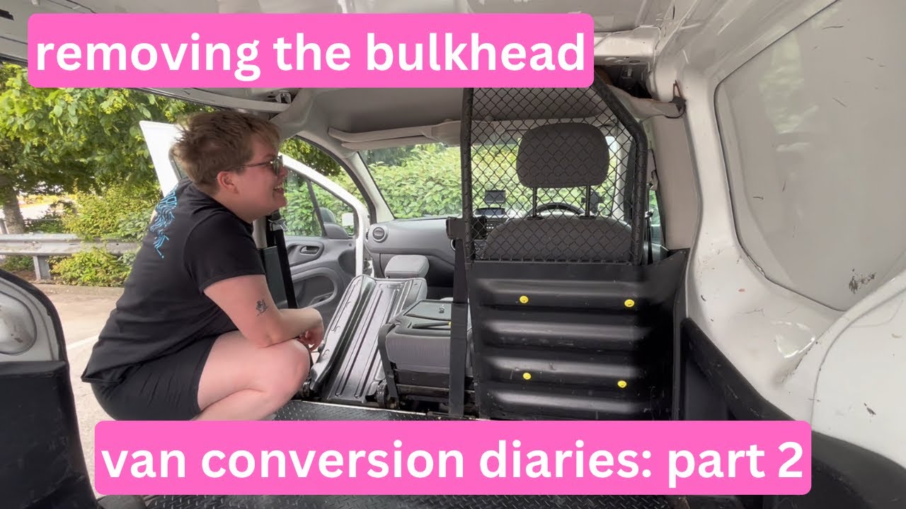 removing the bulkhead & buying a drill | peugeot partner micro van conversion: part 2