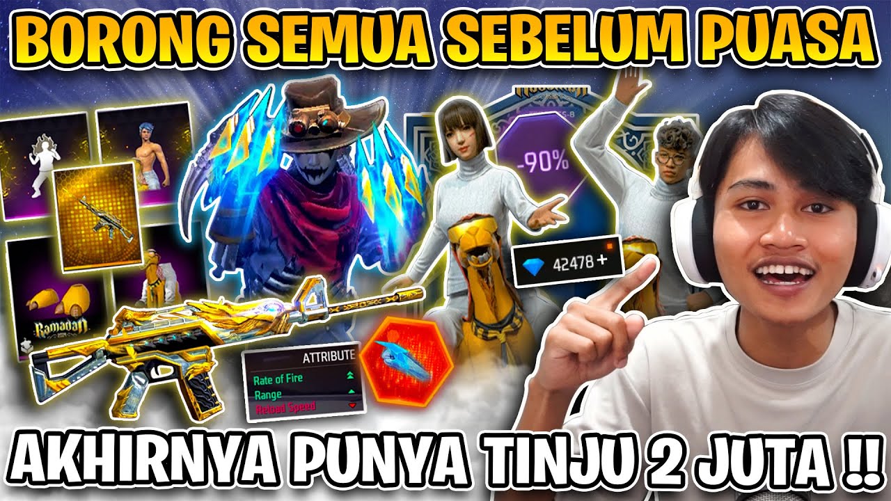 BORONG BORONG SEBELUM HARI PUASA !! HABISKAN SELURUH DIAMOND AKU !!
