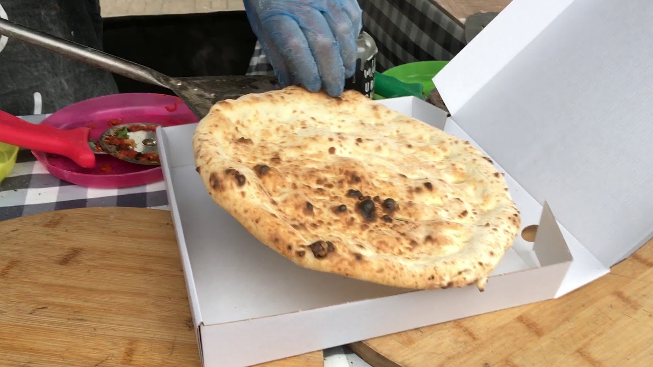 Sweet Nutella, marshmallow, oreo pizza in Roccbox.