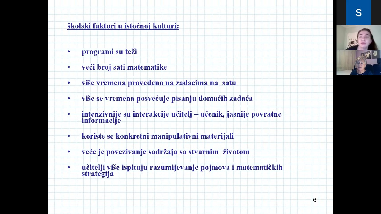 Prof. dr Vesna Vlahović-Štetić - Psihologija puno zna o učenju i poučavanju matematike...