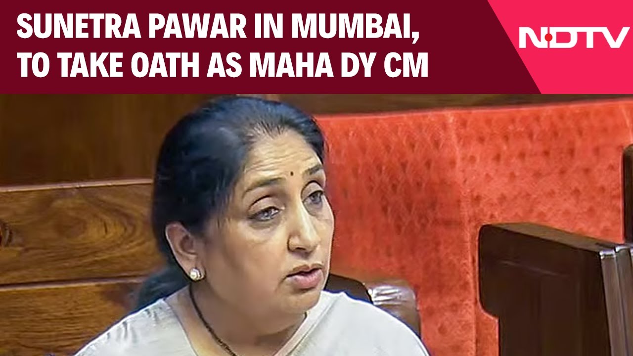 Maharashtra News | Sunetra Pawar Arrives in Mumbai Ahead of Oath-Taking Ceremony