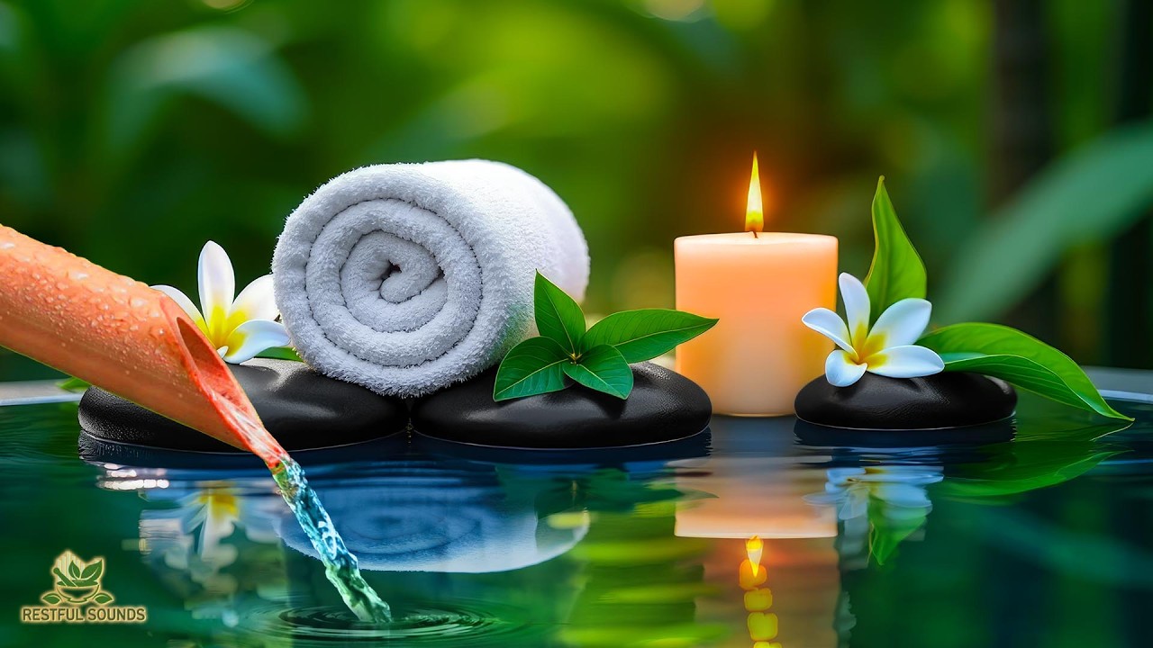 Healing Piano Music & Natural Water Sounds 🌿 Calm Meditation, Stress Relief & Deep Sleep