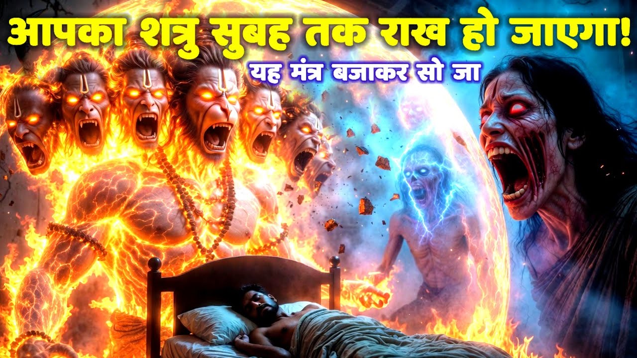 11 मुखी हनुमान का रात्रि ज्वाला शत्रु मारण भूत प्रेत नाशक उल्टारी तांत्रिक मंत्र: Hanuman Mantra