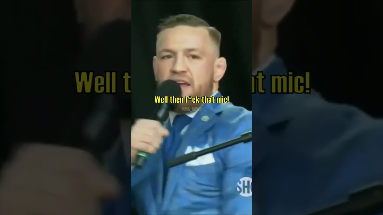 Conor McGregor Gets His Mic Cut Off at Press Conference: 