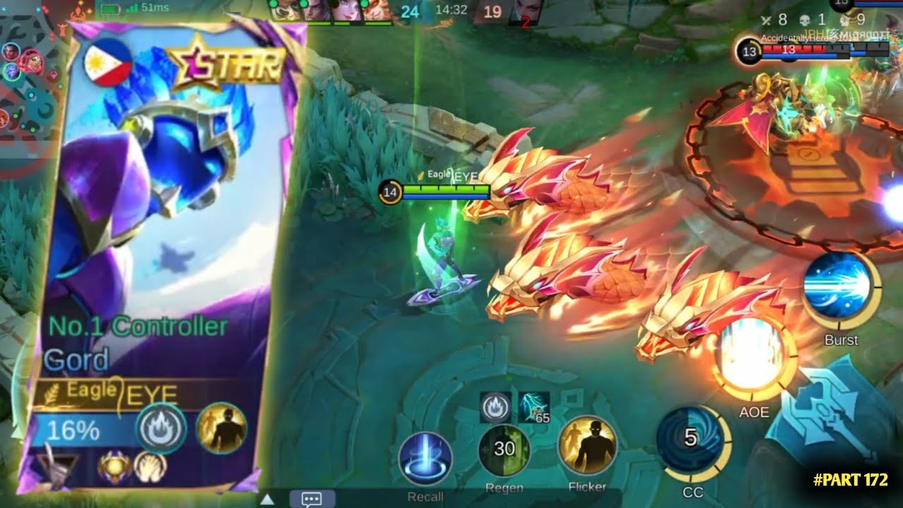 #PART 172 || GORD AGAINST TOP GLOBAL BANE😱 || ONLY GORD || #gaming #mlbb #gameplay #ml