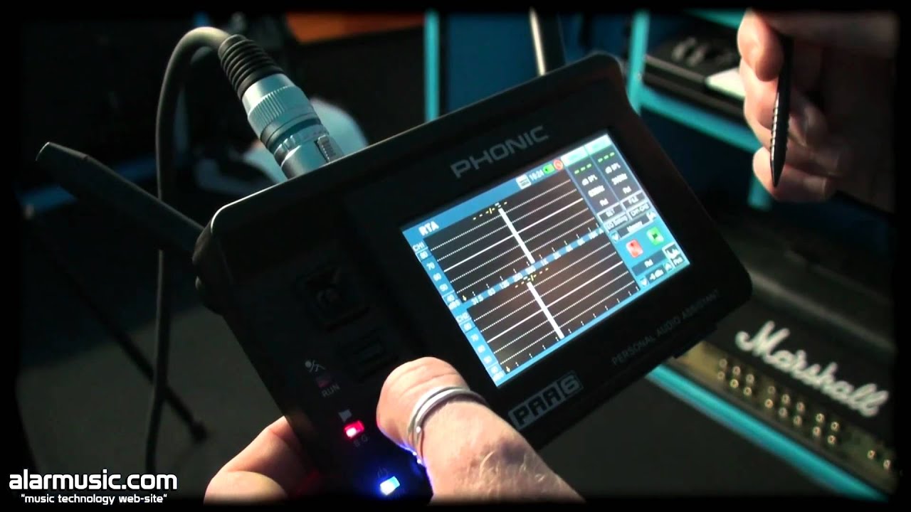PHONIC PAA6 DEMO VIDEO: ANALIZZATORE AUDIO TOUCH SCREEN