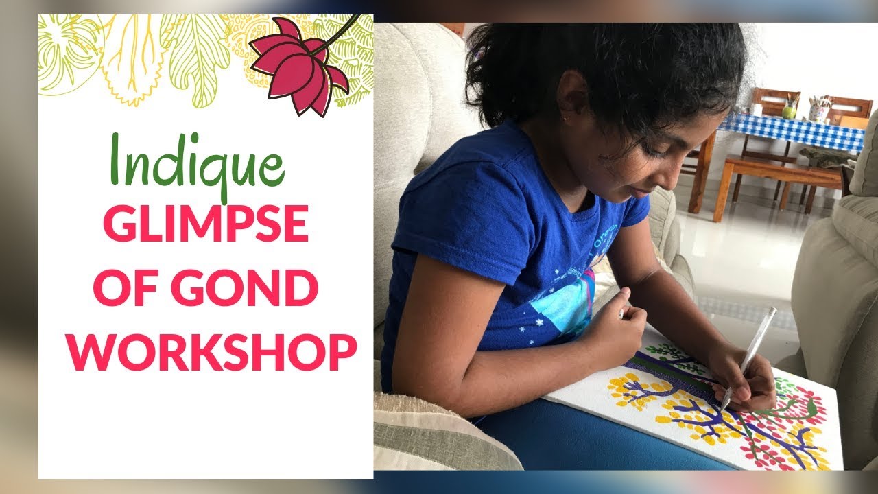 Glimpse of Gond Art workshop | Learning to paint | Gond Art