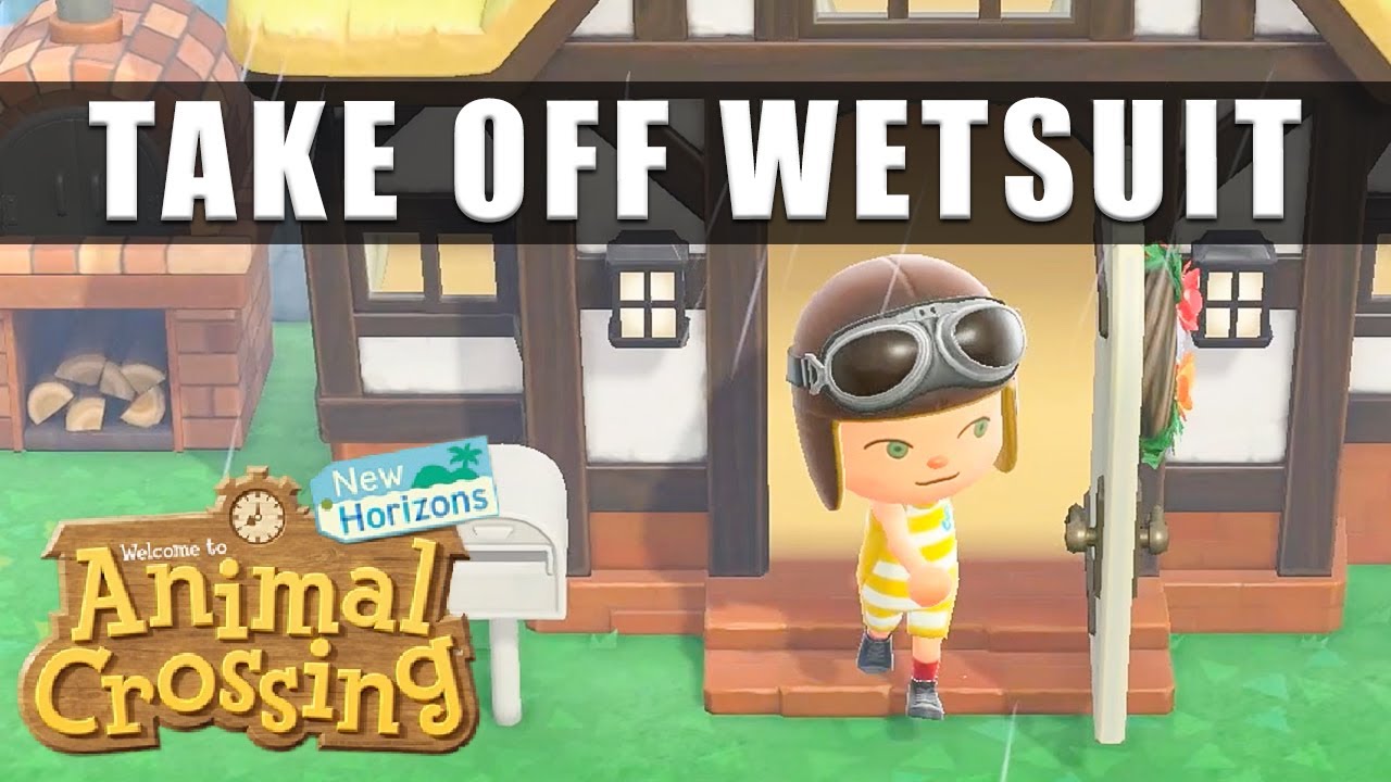 Animal Crossing New Horizons как снять гидрокостюм