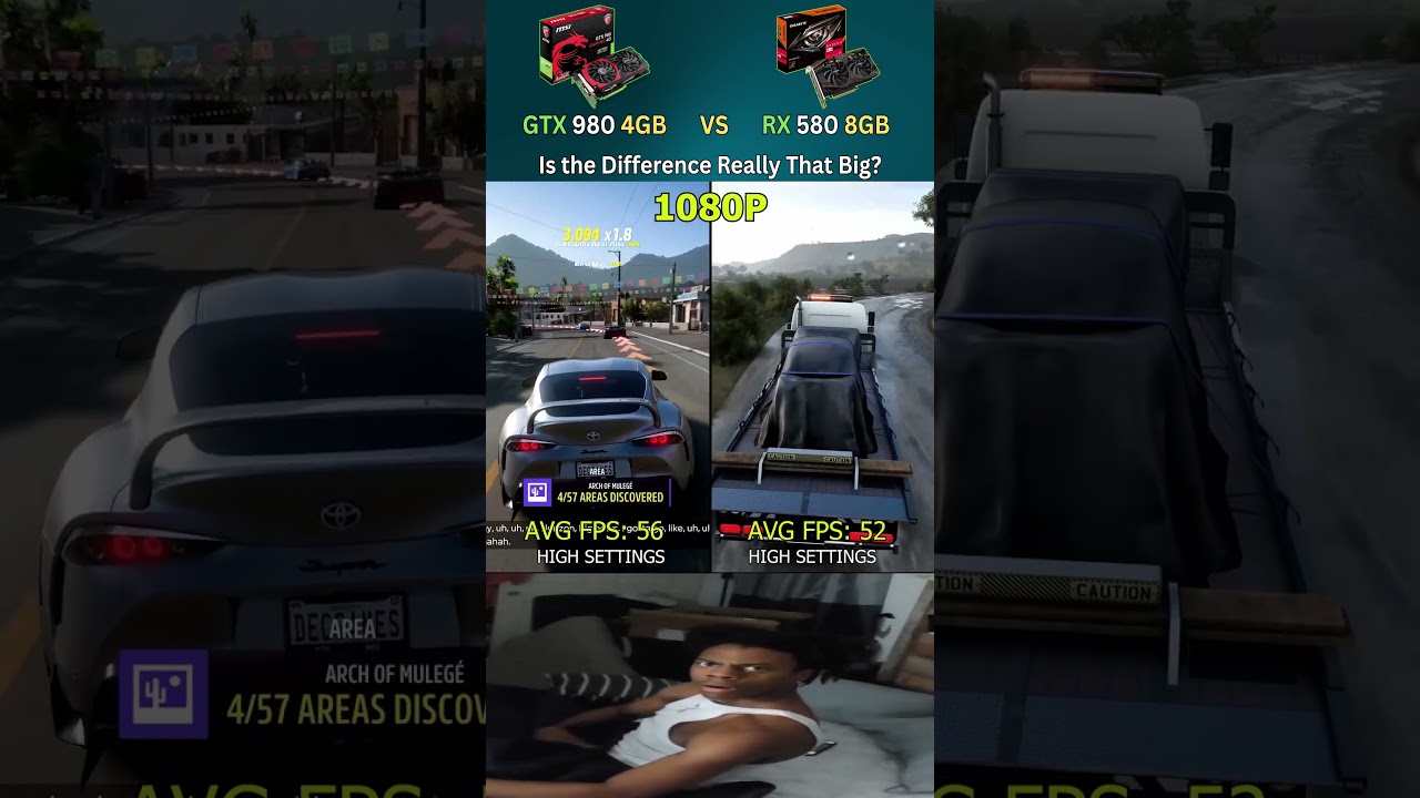 GTX 980 4GB vs RX 580 8GB - Who Really Wins Today? #gaming #pcgaming #shorts