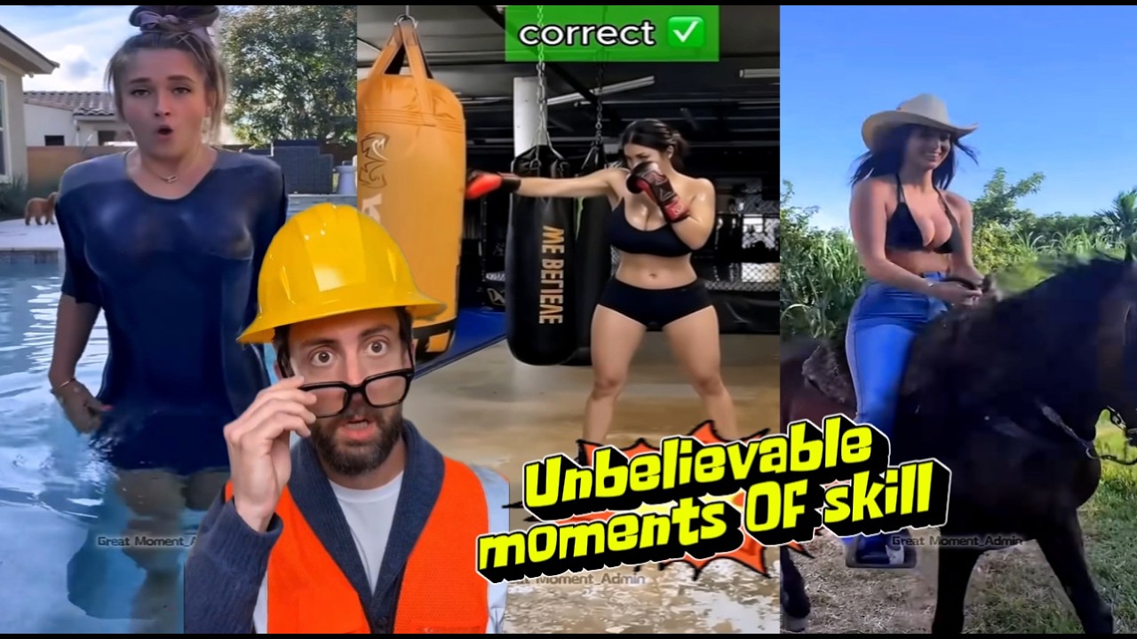 unbelievable moments of skill .p407 #amazing #funny #unbelievably #skills #moments