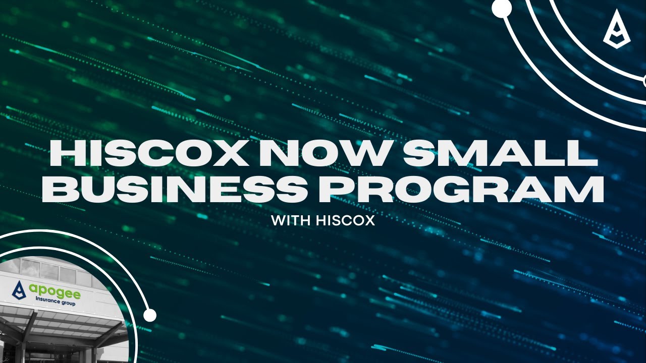 Apogee Advantage Webinar Series: Hiscox NOW Small Business Program Webinar