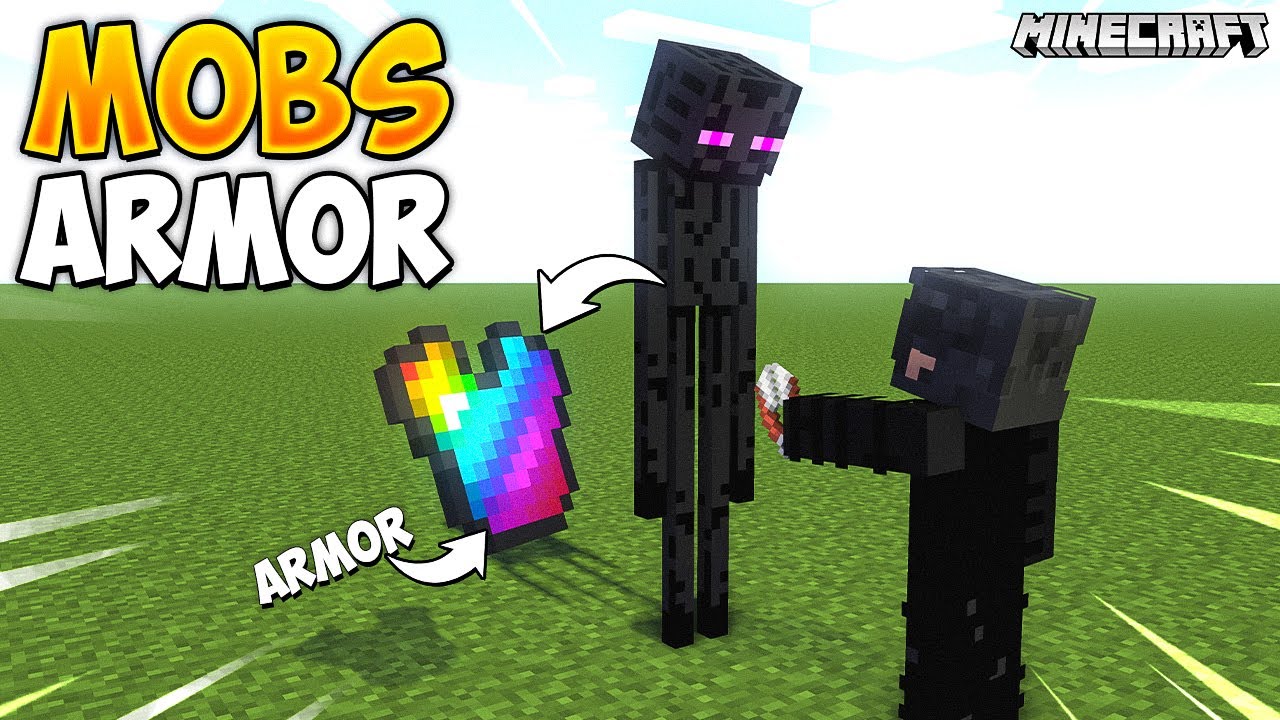 Minecraft But MOBS Give CUSTOM ARMOR...