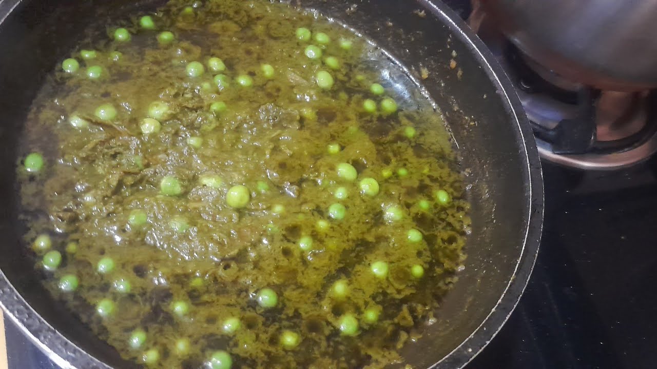 #Palak matar ki sabji#khane me testy easy indian recipe 😋 👌 