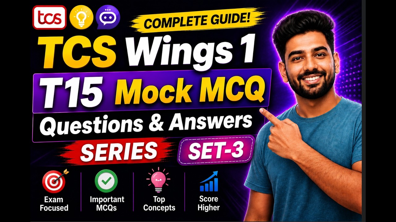 TCS Wings 1 T15 Cloud Analytics and ML || Mock MCQ Set-3