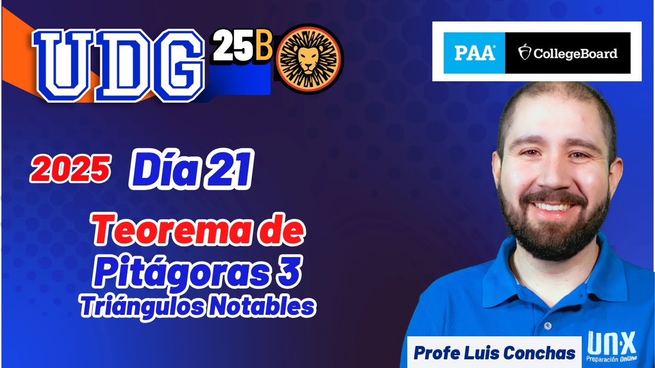 Simulacro PAA - Marzo 2025 - Explicación de ejercicios Reales Matemáticas - Examen UDG - parte 3