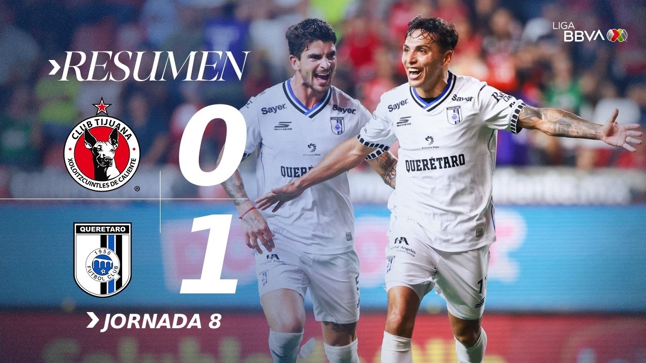 XOLOS 0-1 GALLOS J8 AP26 | Quer&eacute;taro gana en la frontera y corta la racha positiva de Xolos en casa