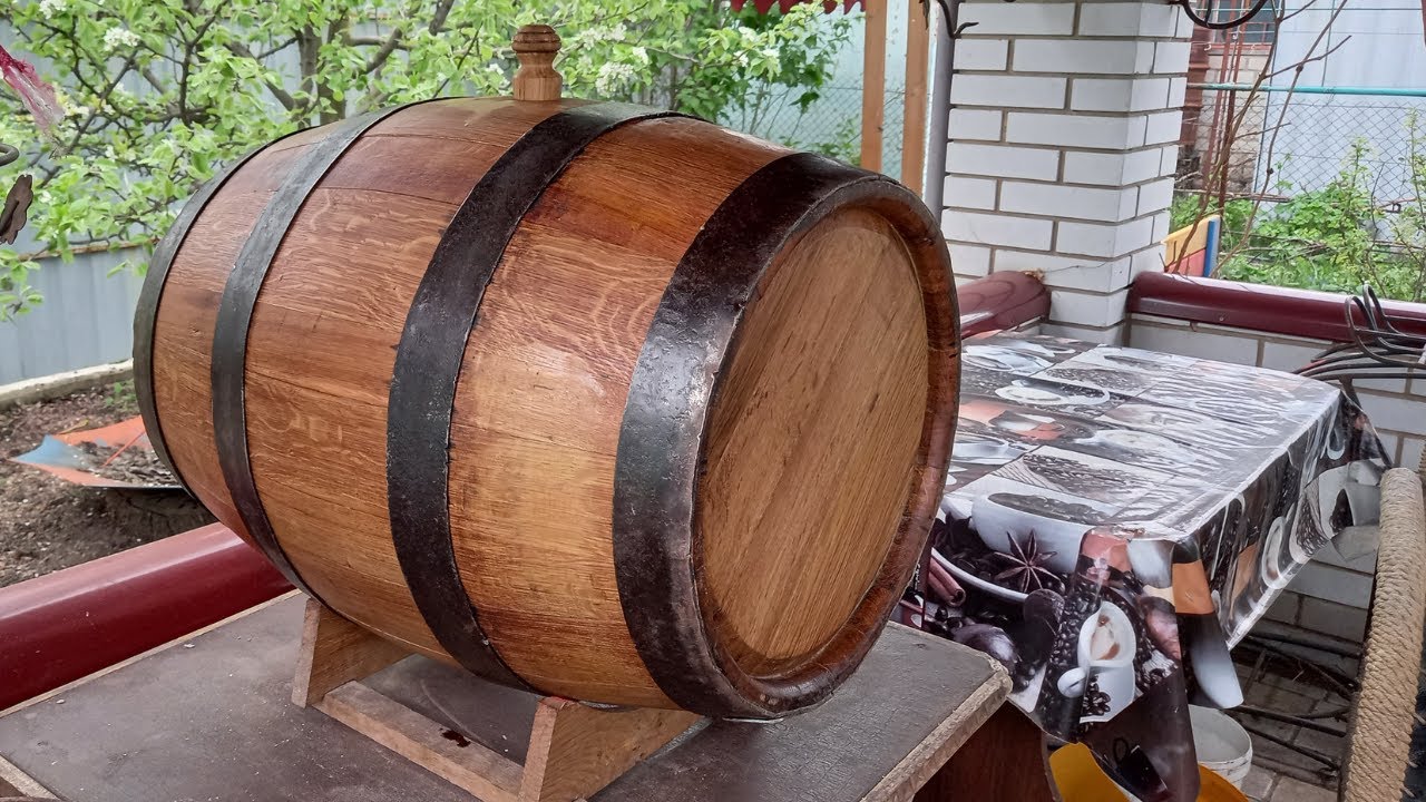 Дубовая бочка 100 лет | Реставрация Дубовой Бочки DIY | Как сделать бочку из дерева своими руками