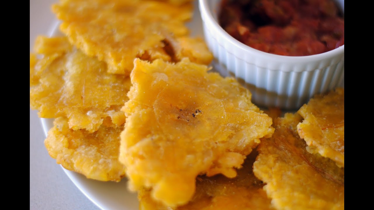 PATACONES | How To Make Tostones Or Green Plantain Chips | SyS