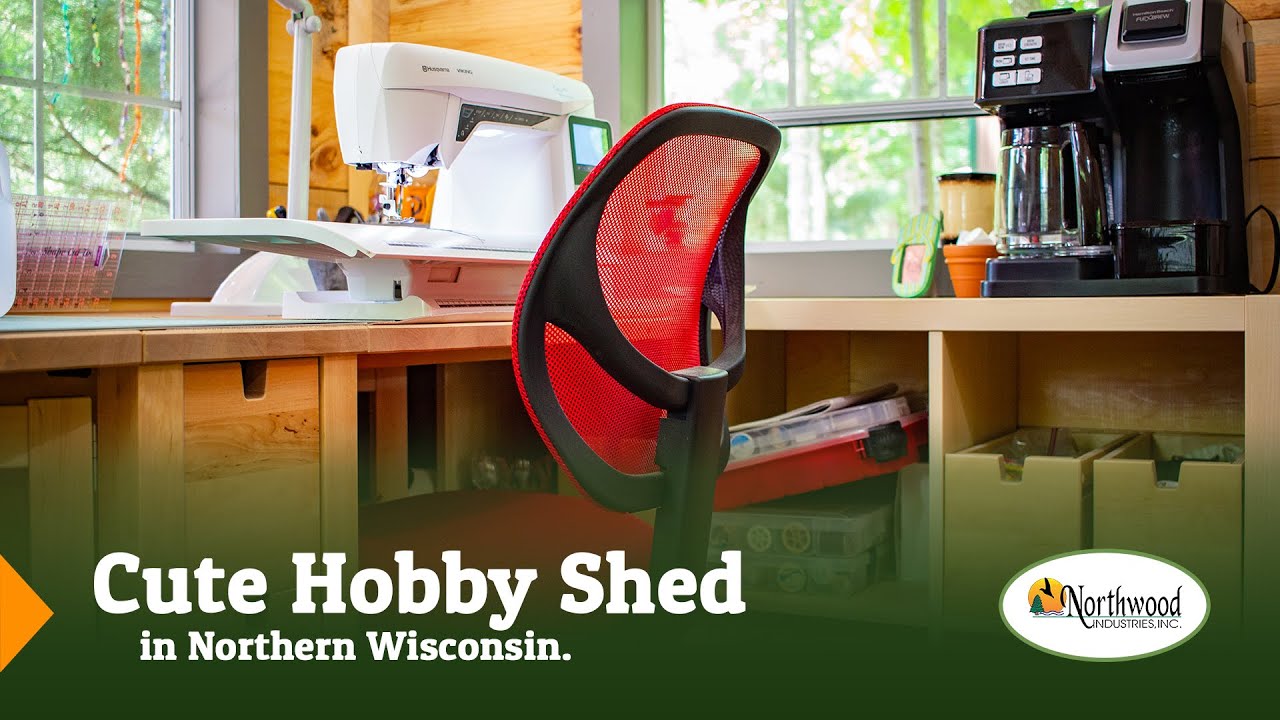 Hobby Shed Heaven! GORGEOUS Sewing Shed In Wisconsin!