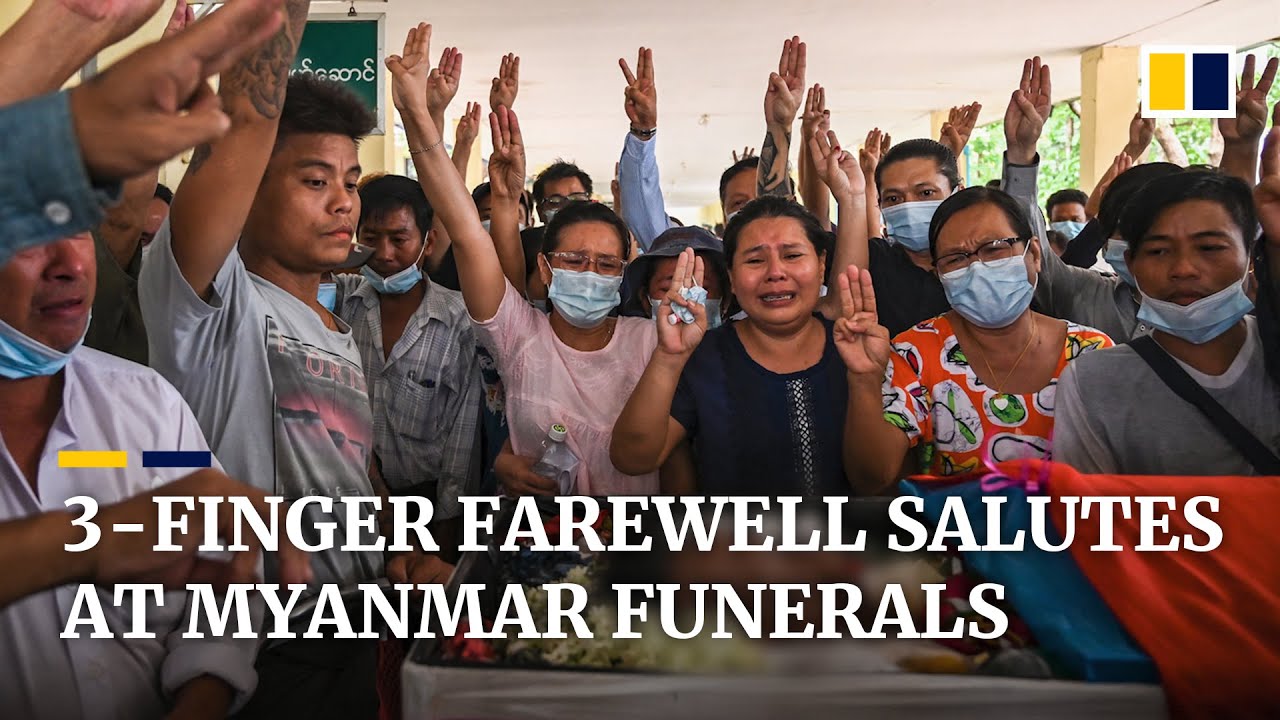 Three-finger salutes seen at Myanmar funerals as deaths from military crackdowns surpass 500