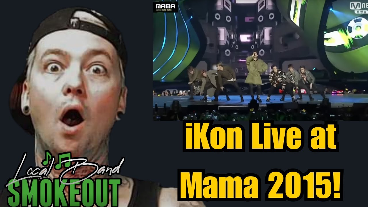 iKon LIVE at Mama 2015 ( Reaction ) Apology + Anthem + Rhythm Ta