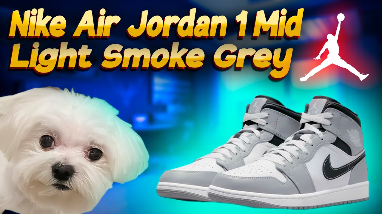 История и Обзор Кроссовок  Nike Air Jordan 1 Mid Light Smoke Grey