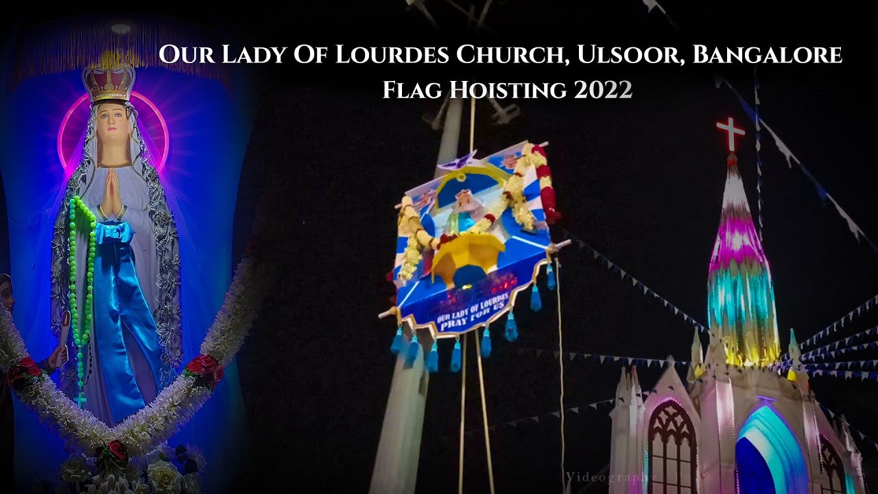 Our Lady of Lourdes Church, Ulsoor, Flag Hoisting 04-02-2022