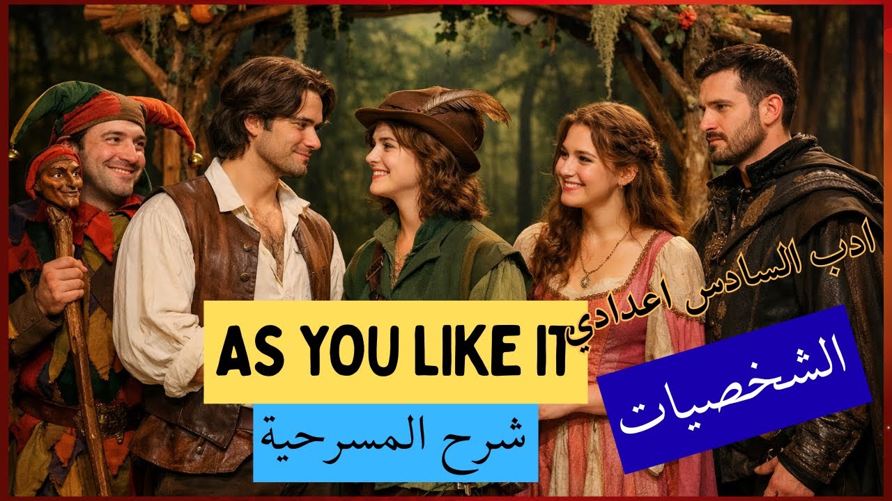 ادب السادس اعدادي مقدمة مسرحية As You Like It