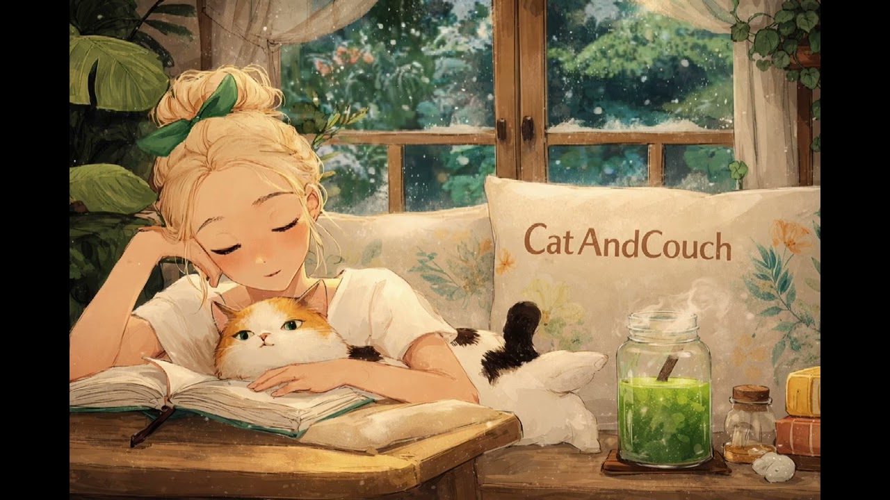 Music For Study & Focus Lo-fi Guitar & Piano | Relax with Cat & Coach