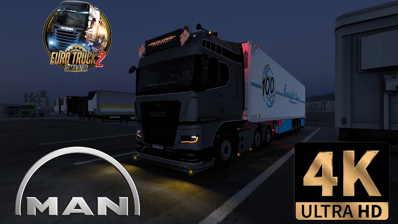 ETS2 4K | MAN TGX 26.510 TG3 by Gloover | Schmitz S.KO by JUseeTV | Oslo - Mo i Rana | Norway