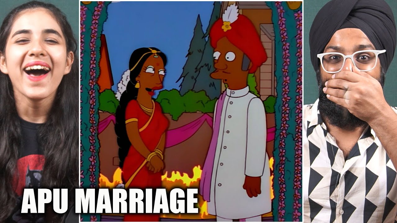 Controversial!! Indians REACT to The Simpsons: APU’s HINDU MARRIAGE!!