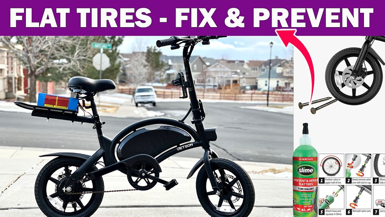 Электровелосипеды — как исправить и предотвратить прокол шины с помощью слизи (Jetson Bolt Pro) 2021