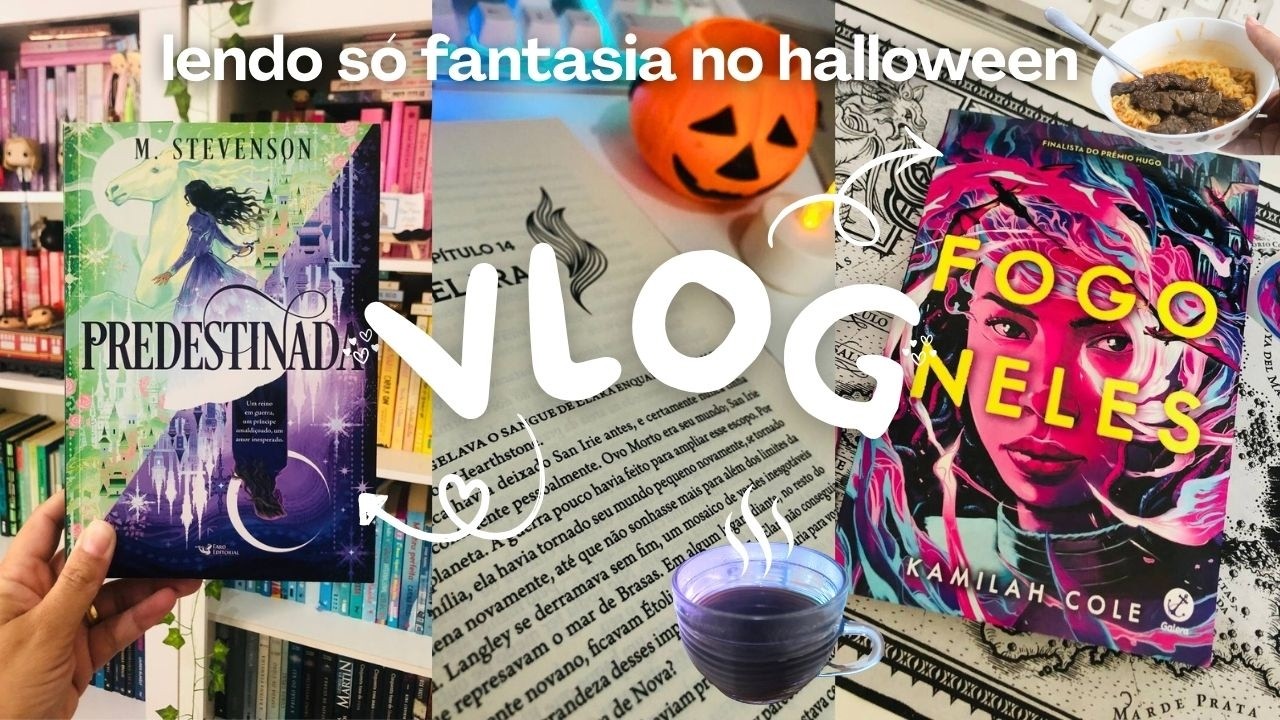 lendo livros de FANTASIA no HALLOWEEN ACONCHEGANTE e cumprindo as metas da DARKWEEN 🖤🎃☠️