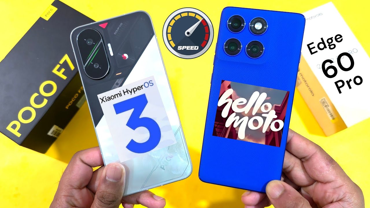 Сравнение скорости Poco F7 и Moto Edge 60Pro после обновления 🔥🔥🔥 