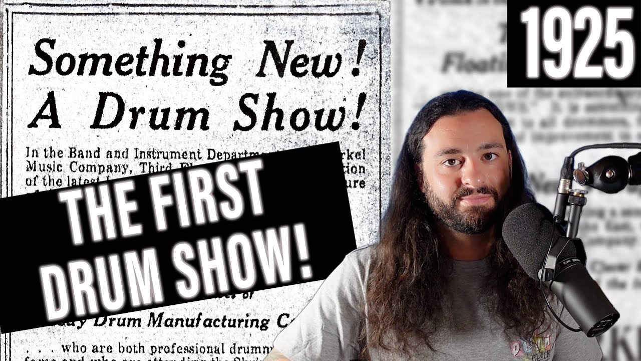 The First Drum Show Ever was in 1925?! Leedy Drums & George Way Newspaper Article