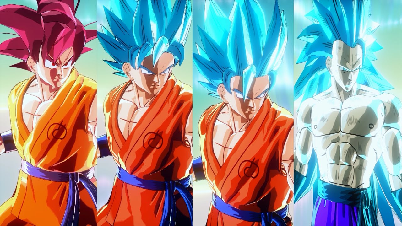 Goku SSGSS 1,2,3,SSG Transformable Mod | Dragon Ball Xenoverse Mods