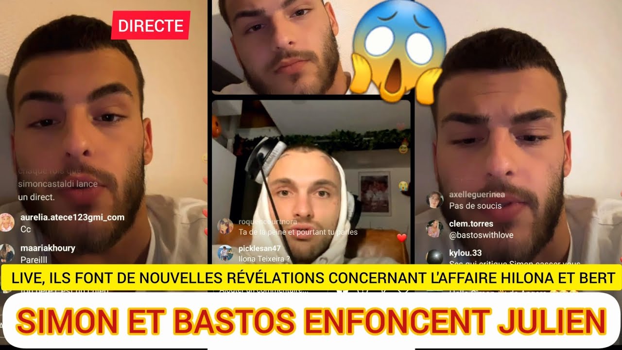 AFFAIRE BERT ET HILONA: BASTOS ET SIMON ENFONCENT JULIEN EN LIVE. 