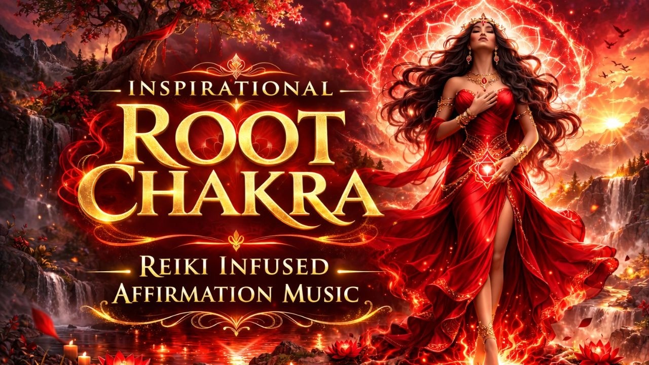 I AM SAFE. I BELONG 🔴 Inspirational Root Chakra Affirmations + REIKI INFUSED 396 Hz